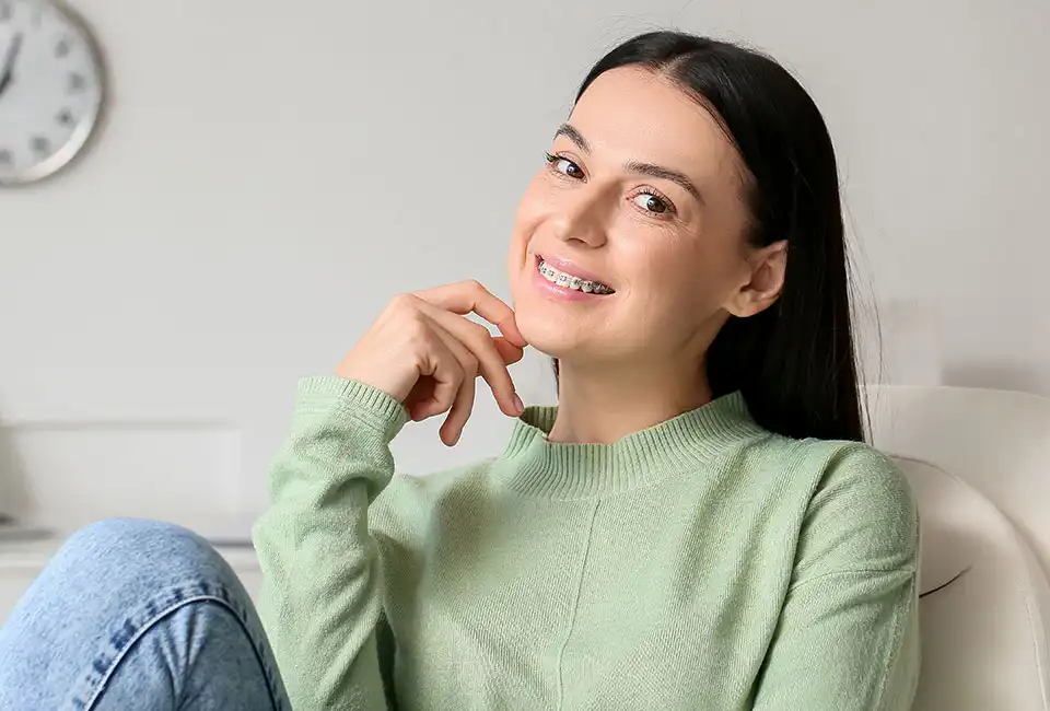 Teen with braces in Woodland Hills, CA